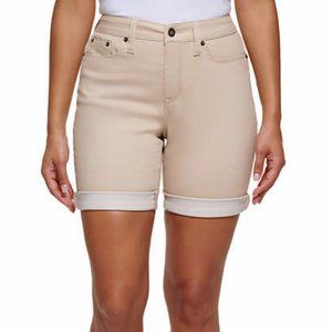 NWT DKNY Bermuda Shorts Beige Denim